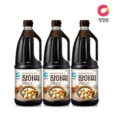 청정원 장아찌 간장소스 1.7L 3병, 3개