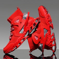 남성 블레이드 타입 신발 통기성 충격 흡수 운동화 조깅 테니스 체육관용 경량 미끄럼 방지 신발 캐주얼 워킹 스니커즈 운동화 남성 신발