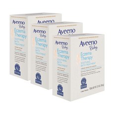 Aveeno Baby 아비노 베이비 Eczema Therapy 엑지마 테라피 수딩 바스 트리트먼트 5회용 Soothing Bath Treatment 3개, 1개