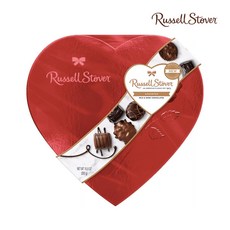 러셀스토버 어쏘티드 밀크&다크 초콜릿 레드 하트 283g / Russell Stover Heart Milk & Dark Chocolate, 1개