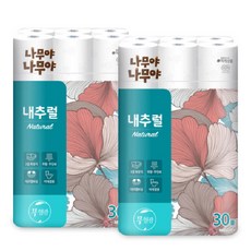 미래생활 나무야나무야 내추럴 3겹 27m 30롤 2팩