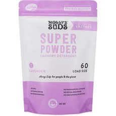 Molly's Suds 몰리스서즈 슈퍼 파우더 세탁세제 라벤더 60oz(1.7kg) Super Powder Detergent Natural Extra Strength