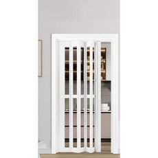 주름문 홀딩도어 자바라문 블라인드 투명 칸막이문, 타입 E (사이즈 비고)