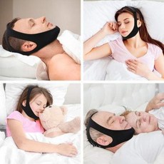 입벌림방지밴드 호흡교정기 잠자기 입 다물기 어린이 입을 다물고 코를 골지 않도록, 01 쾌적한 에어 맥스 AA 모델[블랙 키즈