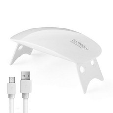 네일 젤 램프 UV 드라이기 ASHOWNER 6w 가정용 미니 건조기 화이트 핑크 Uv LED 휴대용 Usb 인터페이스 아트 매니큐어 도구, White A