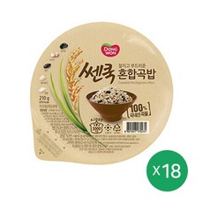 동원 쎈쿡 찰지고 부드러운 혼합곡밥, 210g, 18개