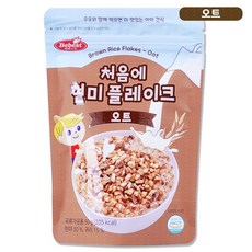 베베스트 처음에 현미 플레이크, 오트, 50g, 1개