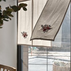 자수가리개커튼