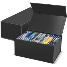 스틸북 보관용 블루레이 DVD 보관함 2팩 영화 정리함 홀더 비디오 게임 PS3 PS4 PS5 보관 케이스