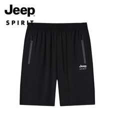 JEEP SPIRIT 남성 트레이닝 하프 팬츠 남자 츄리닝 반바지 JPKZ2023 - 골프의류