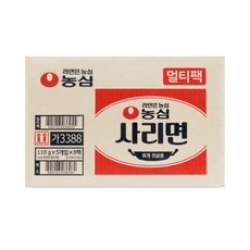 농심 사리면 110g x40봉 멀티팩 한박스 대용량 업소용 식자재, 40개