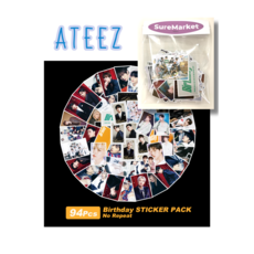 [슈어마켓] 에이티즈(ATEEZ) 도무송 스티커_비공굿 굿즈, 01. Birthday