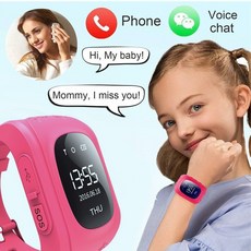 2020 어린이를위한 새로운 어린이 스마트 워치 전화 시계 GPS 안티 분실 어린이 추적기 안드로이드에 대한 SOS IOS 모니터링 위치 아기|스마트 시계|, 1개, 단일, 단일