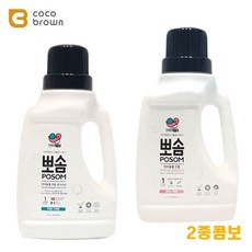 뽀솜 반려동물 전용 세제와유연제 릴렉스코튼향, 콤보, 2개, 1L