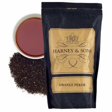 Harney & Sons 오렌지 페코 온스 루즈 리프 티 실론 인디아라고도 불리며 473.2ml (16온스), 실론 및 인도 차, 16 Ounce (Pack of 1), 1개