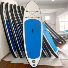 실내 워터 서핑 패들 웨이크 보드인기 스타일 내구성 ISUP 풍선 스탠드 패들 풍선 |, 300x75x15cm, 파란색과 흰색