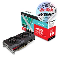 SAPPHIRE 라데온 RX 7600 XT PULSE OC D6 16GB [오늘출발/안전포장] - 7600