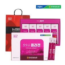 농협 맛있는 콜라겐 석류+홍삼 스틱 30포 이너뷰티 항산화 피부 탄력 고급상자 포장, 13g액상