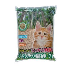 100 % 7L 애완 동물 생활 크리에이트 확실히 탈취 히노키 고양이 모래 국산, 1개