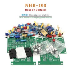 Dartzeel NHB 108 HI END 베이스 순수 전력 증폭기 중간 전압 업 이드 모듈 DIY 키트 마감된 보드 2 CH 100W 8 ohm, DIY Kit, 1개