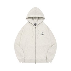 볼컴 VOLCOM STONED 오버핏 후드집업(아이스 그레이)