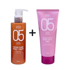 아모스 05 리페어샤인 나이트크림180ml+05 리페어포스 리뉴 마스크 CMC 200ml