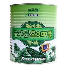 푸드올마켓_ 늘푸른 오이피클 홀 3kg, 1개