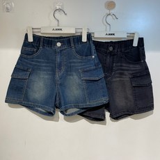 에어워크주니어 엔씨충장점 아동 주니어 //빠른배송//A252G3183B 틴카고 데님 워싱 반바지 여름신상 가격할인