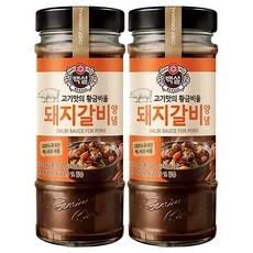 백설 돼지갈비 양념, 500g, 2개