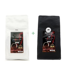 베트남 위즐커피 레드콩500g+V클래식스페셜500g 핸드드립 분쇄 [총1KG+100g] [ 드립기구 미포함 ]