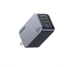 유그린 UGREEN 넥소드 프로 100W USB C 충전기 맥북 프로/에어용 3포트 GaN