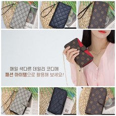 유니파파 전기종 장착가능한 다이어리형 카드수납 휴대폰 케이스