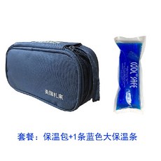 보냉백 인슐린 보온가방 휴대가방, T01-보온가방+1개 블루 보온 개