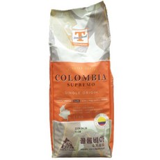 콜롬비아 칼다스 수프리모 1.1kg 원두, 홀빈(분쇄안함), 1개