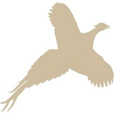 플래시 꿩 벽 데칼 (Beige - 표시된대로면 - 작은) - 고원 게임 새 컬렉션 (Small-Facing as Shown Beige), Small-Facing as Shown, Beige