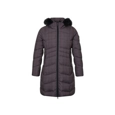 [임페리얼] 여성 체크 퀄팅 구스다운 코트 브라운 (PTZC40357)