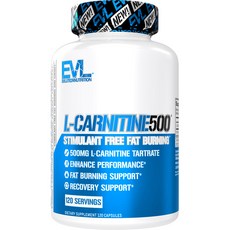 Evlution Nutrition L-카르니틴 500mg 캡슐, 120정, 1개