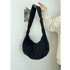 나일론 블랙 그런지 크로스바디백 남녀공용 한국 Y2k 슬링백 패션 하이킹 여행가방 빈티지 사첼캐주얼 남성 가슴가방 새상품
