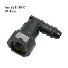 퀵 릴리스 자동 자동차 라인 호스 커플러 나일론 블랙 가스 커넥터, [02] female bend 11.80, 1개