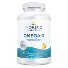 노르딕내츄럴스 오메가 3 690mg 레몬 맛 소프트 젤, 180정, 1개