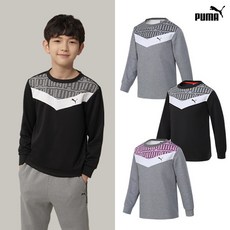 [푸마] [PUMA] NEW 키즈 주니어 액티브 맨투맨티셔츠 3컬러 택1