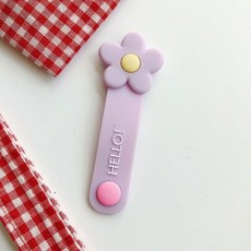 전기자전거부품 전기자전거모터 for phone usb 라인 버클 귀여운 실리콘 꽃 케이블 주최자 와인더 와이어 보호 케이블 이어폰 와이어 관리 코드 홀더, 자주색