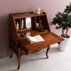 퍼니트랜드 엔틱가구 로젤라 피아노책상 책상겸용화장대, 단품