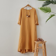 멜본 플레어 린넨 원피스 (5color) STOW204G2