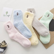 사슴자수수면양말
