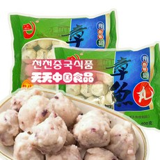 [천천중국식품] 훠궈 마라샹궈 마라탕 필수품 장위완 세트 400G * 2EA 문어볼, 2개