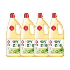 백설 콩기름 1.8L x4개, 4개