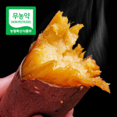 [무농약 인증] 해남 햇 꿀고구마, 1박스, 2kg(특상/개당100-300g)