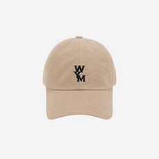 [정품]우영미 블랙 로고 볼캡 베이지 - 22FW Wooyoungmi Black Logo Ball Cap Beige 495222