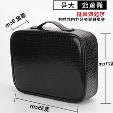 미용 가위 가방 가위집 케이스 헤어 디자이너 스텝 스타일리스트 크로스백 보관키트, 악어 가죽 [대형]드라이어 수납 가능]개